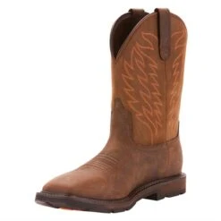 Men's Ariat 10" Groundbreaker Wide Square Toe Waterproof Boots