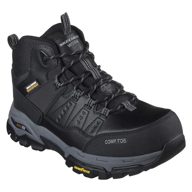 Men's Skechers Work Arch Fit Tarver Composite Toe Waterproof Boots - Image 6