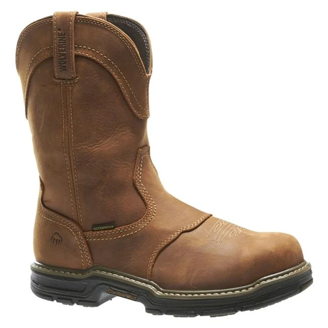 Men's Wolverine 10" Anthem Wellington Steel Toe Waterproof Boots