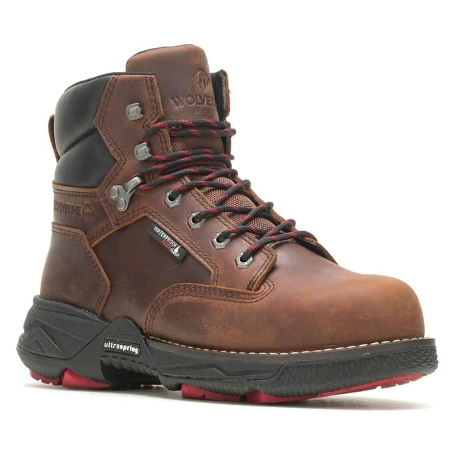 Men's Wolverine Hellcat Fuse Durashocks Ultraspring Composite Toe Waterproof Boots