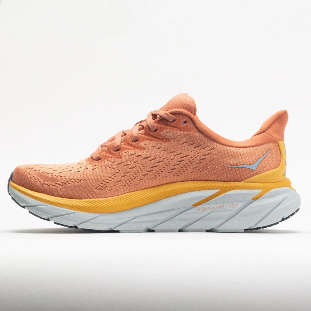 Hoka One One Clifton 8 Women's Sun Baked/Shell Coral - Image 2