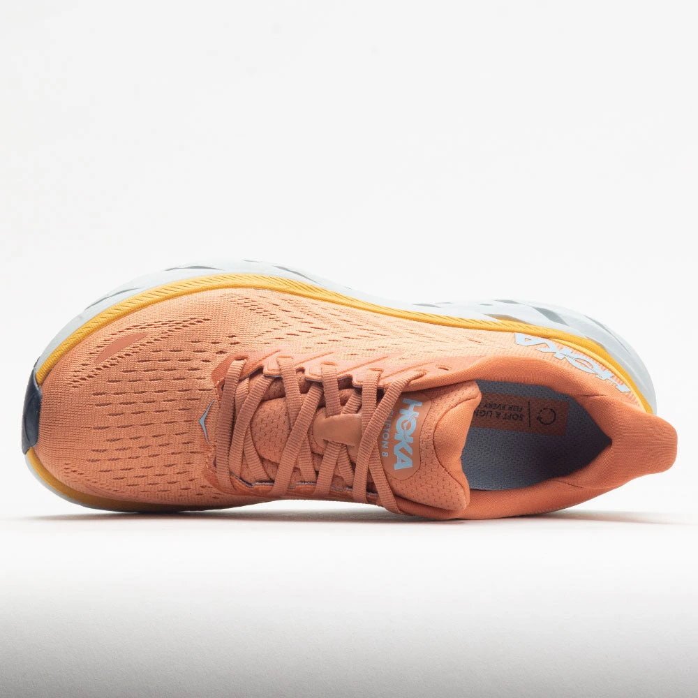 Hoka One One Clifton 8 Women's Sun Baked/Shell Coral - Image 3