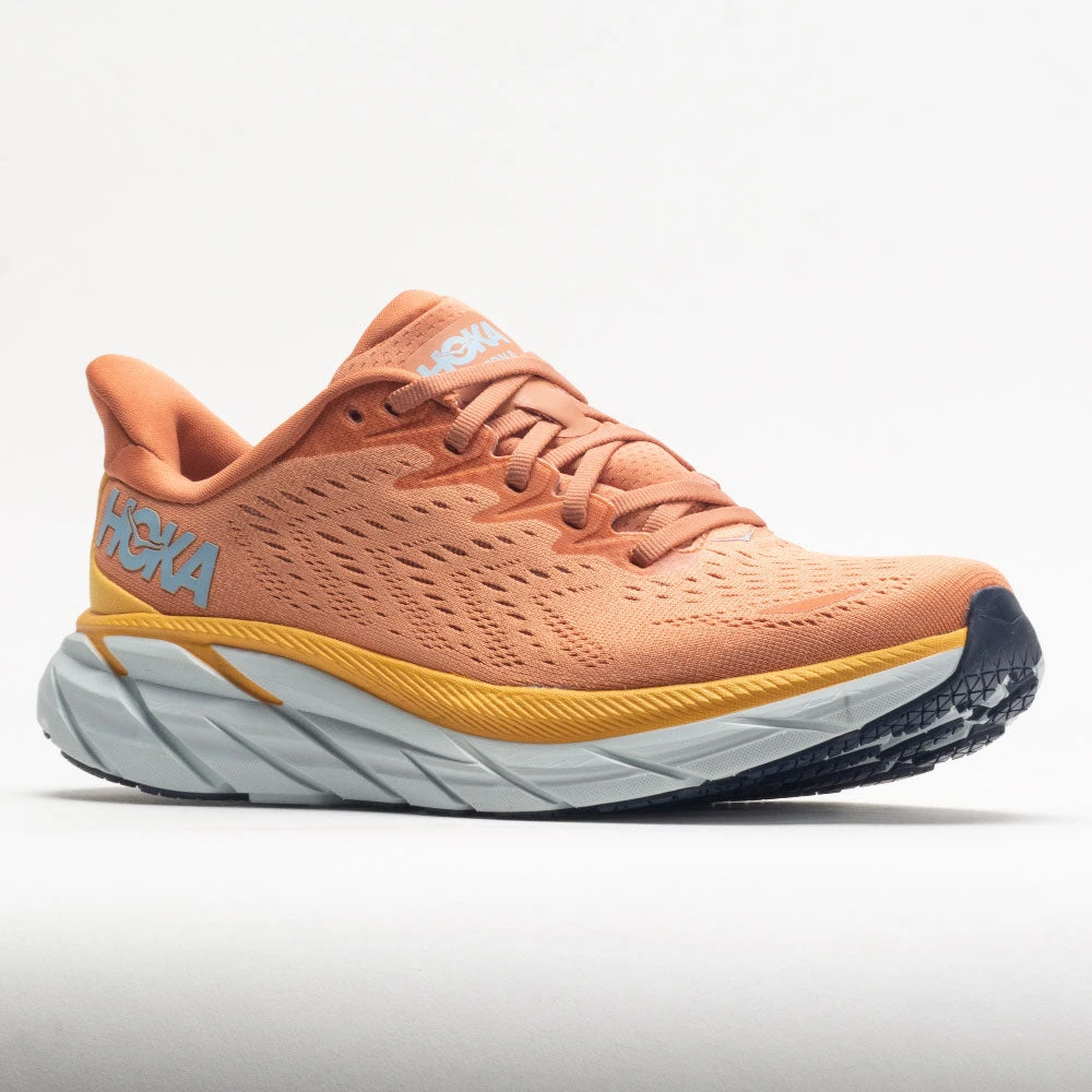 Hoka One One Clifton 8 Women's Sun Baked/Shell Coral - Image 5