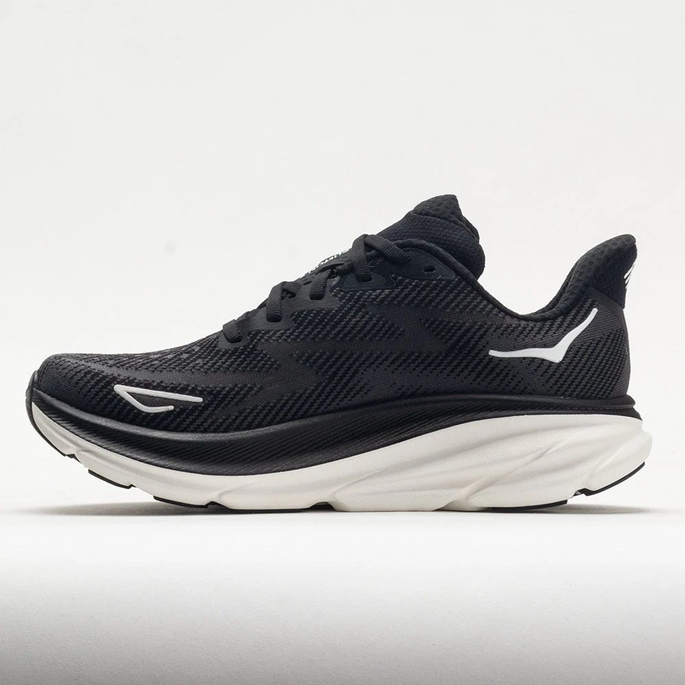 HOKA Clifton 9 Women's Black/White - Image 2