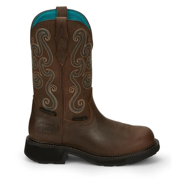 Women's Justin Original Work Boots 11" Tasha Steel Toe Waterproof - Image 2