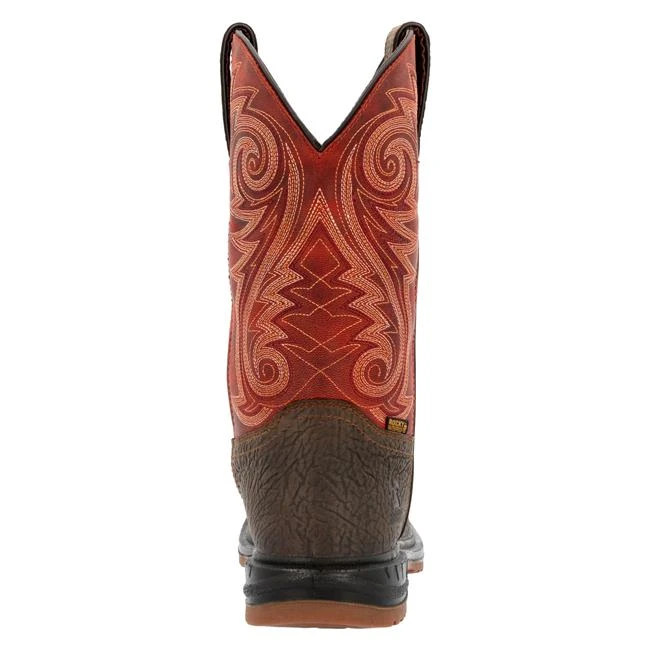 Men's Rocky 11" Worksmart Western Composite Toe Waterproof Boots - Image 2