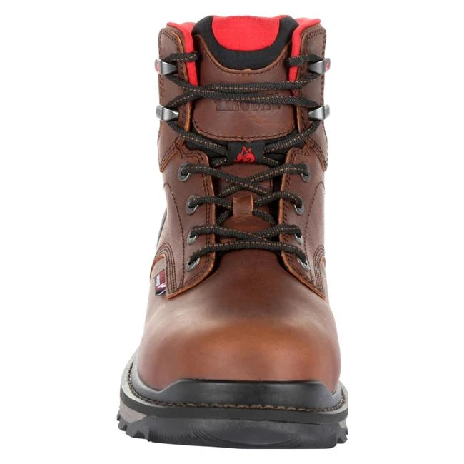 Men's Rocky 6" Rams Horn Work Waterproof Boots - Image 2