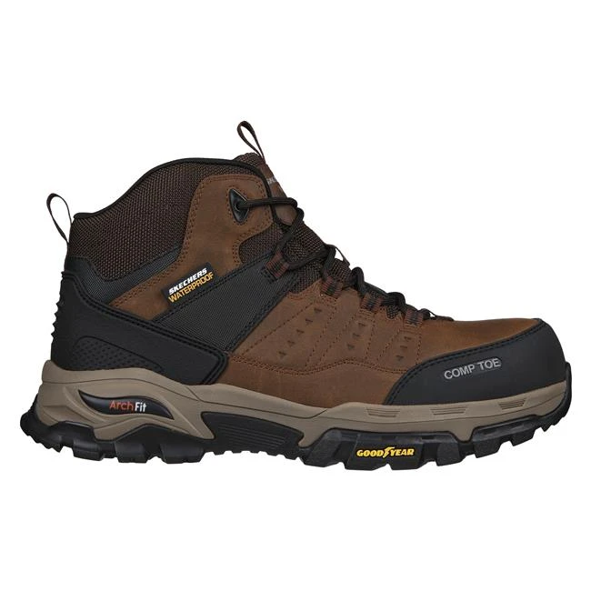 Men's Skechers Work Arch Fit Tarver Composite Toe Waterproof Boots - Image 2