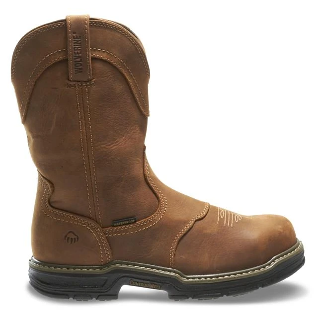 Men's Wolverine 10" Anthem Wellington Steel Toe Waterproof Boots - Image 2