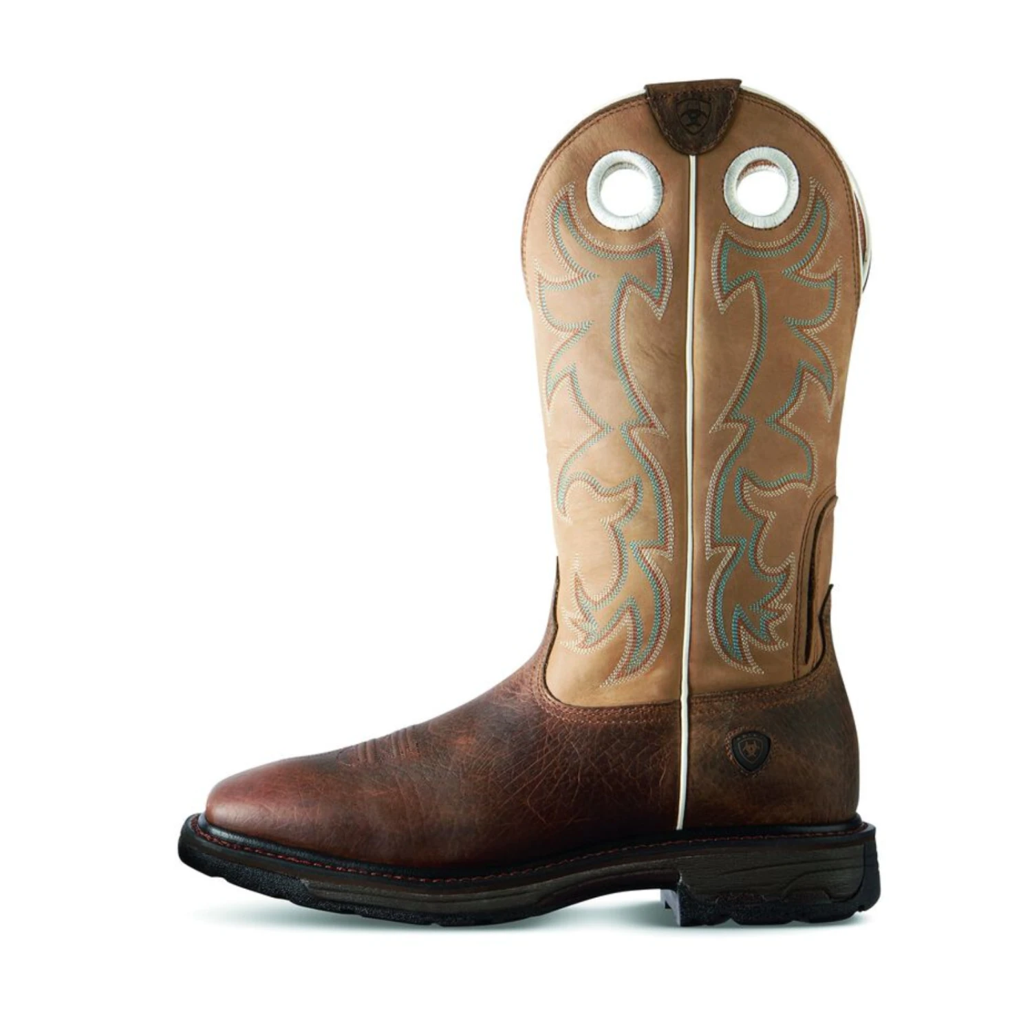 Ariat® Men's Beige Workhog Square Toe Tall Earth Boots 10008205 - Image 4