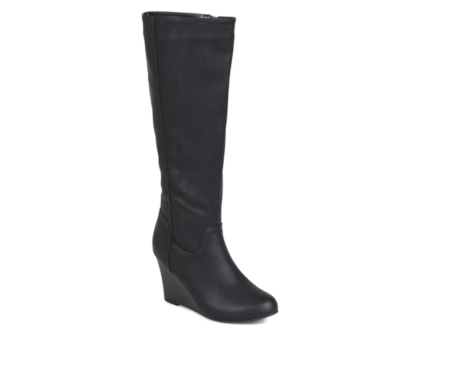 Women's Journee Collection Langly Wedge Knee High Boots - Image 2