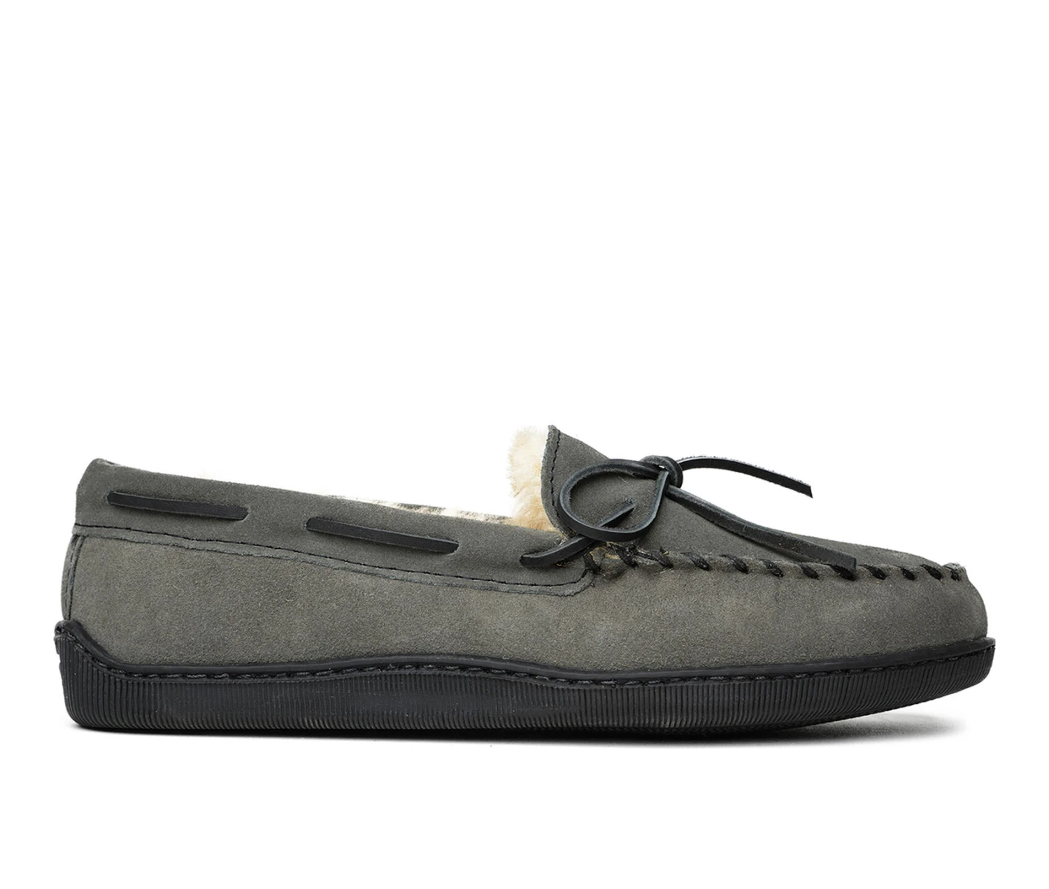 Minnetonka Men's Sheepskin Hardsole Moccasins