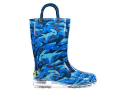 Boys' Western Chief Toddler Shark Light Rain Boots