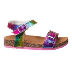 Girls' Kensie Girl Toddler Double Buckle Rainbow Sandals