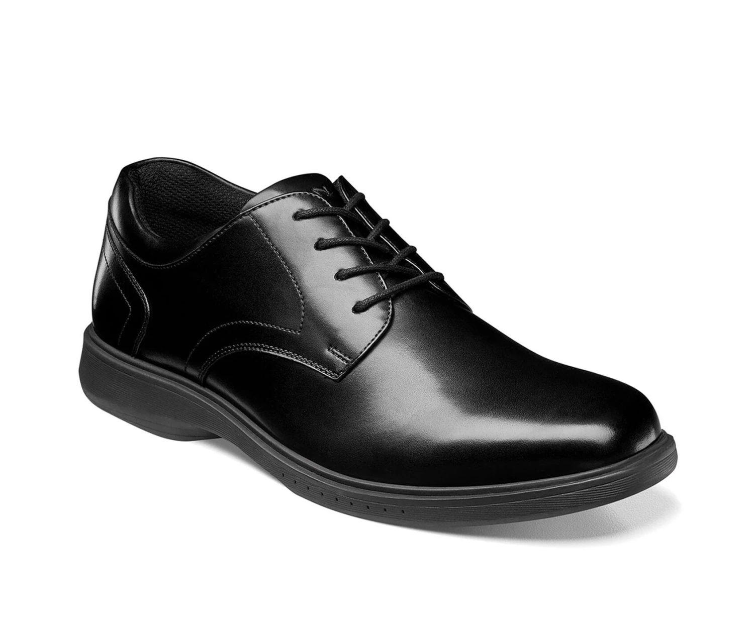 Men's Nunn Bush Kore Pro Plain Toe Slip-Resistant Oxfords - Image 2