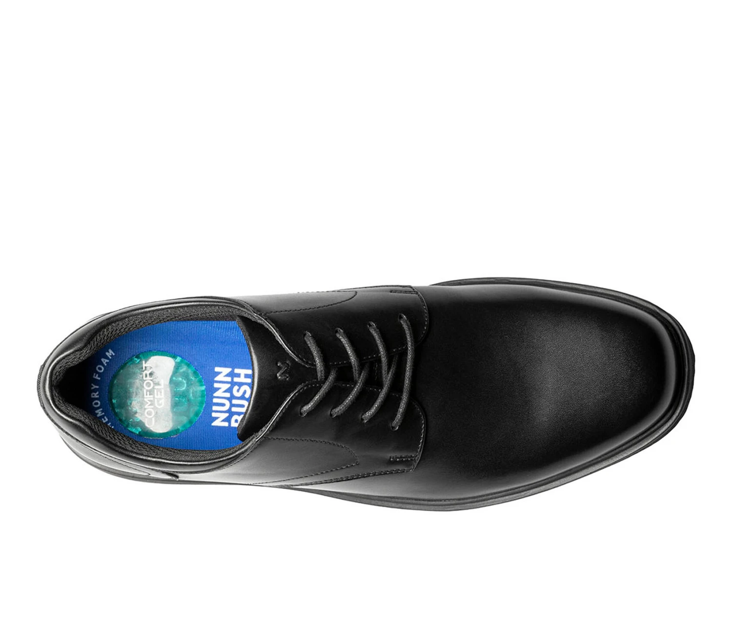 Men's Nunn Bush Kore Pro Plain Toe Slip-Resistant Oxfords - Image 6