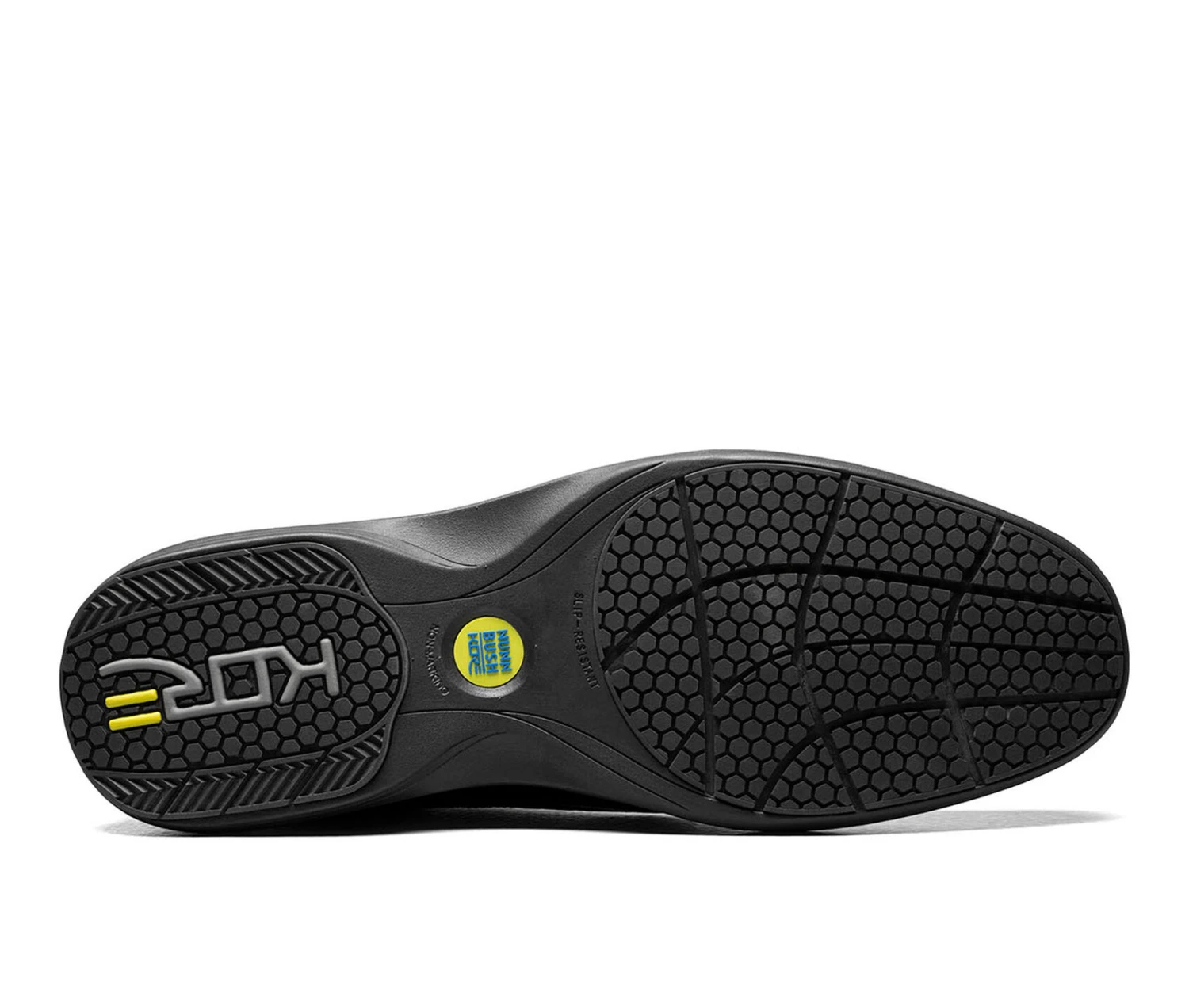 Men's Nunn Bush Kore Pro Plain Toe Slip-Resistant Oxfords - Image 7