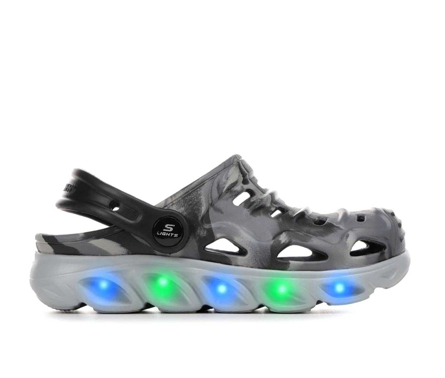 Boys' Cali Gear Little Kid & Big Kid Hypno Splash Light-Up Clogs