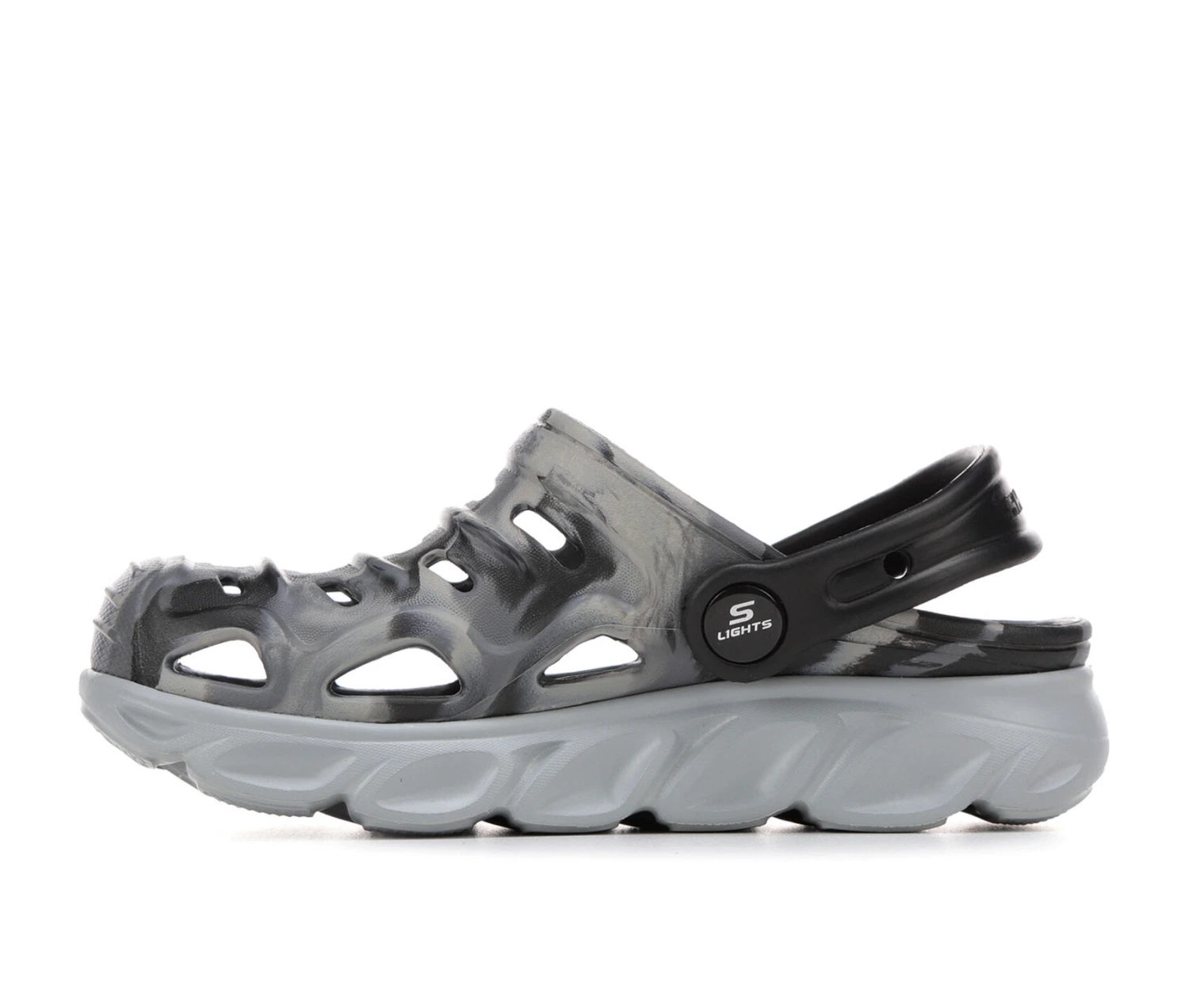 Boys' Cali Gear Little Kid & Big Kid Hypno Splash Light-Up Clogs - Image 3