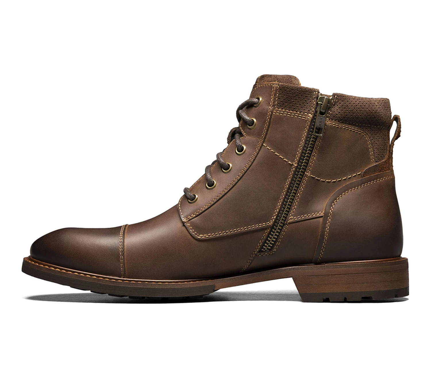 Men's Florsheim Chalet Cap Toe Lace Boots - Image 3