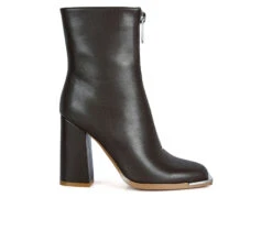 Women's London Rag Flower Blade Block Heel Booties