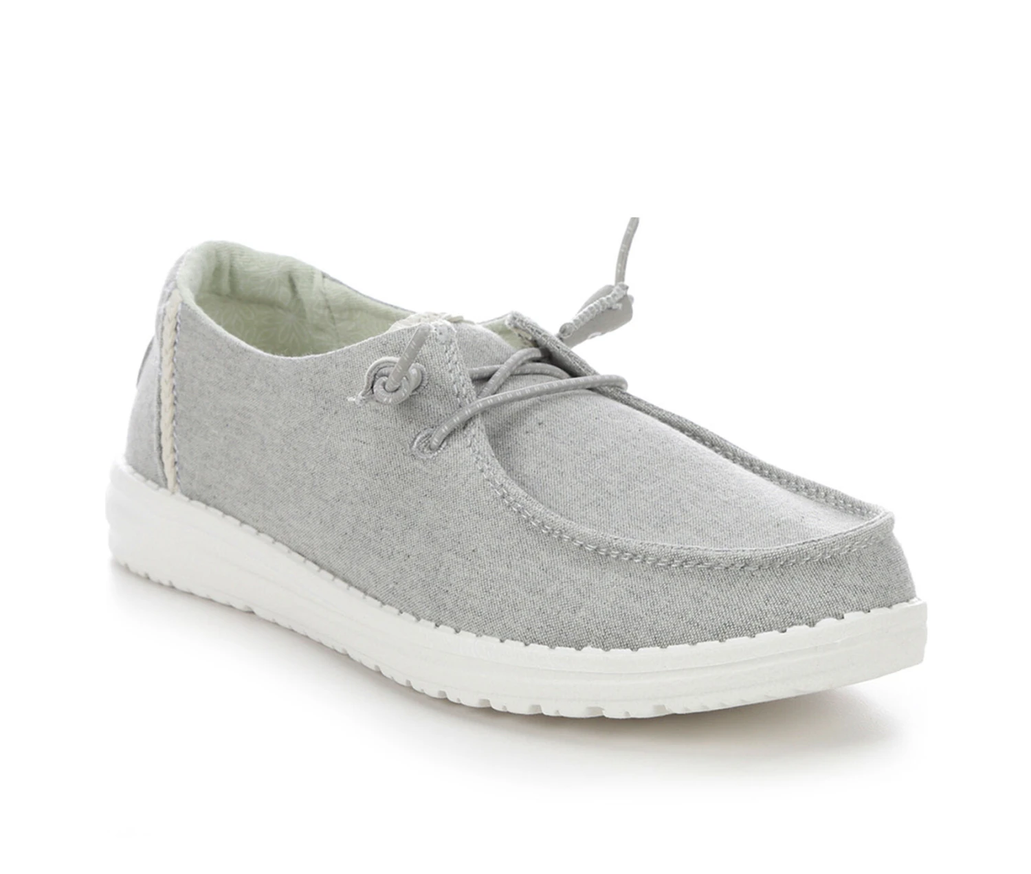 Women's HEYDUDE Wendy Chambray Braid Slip-On Shoes - Image 2