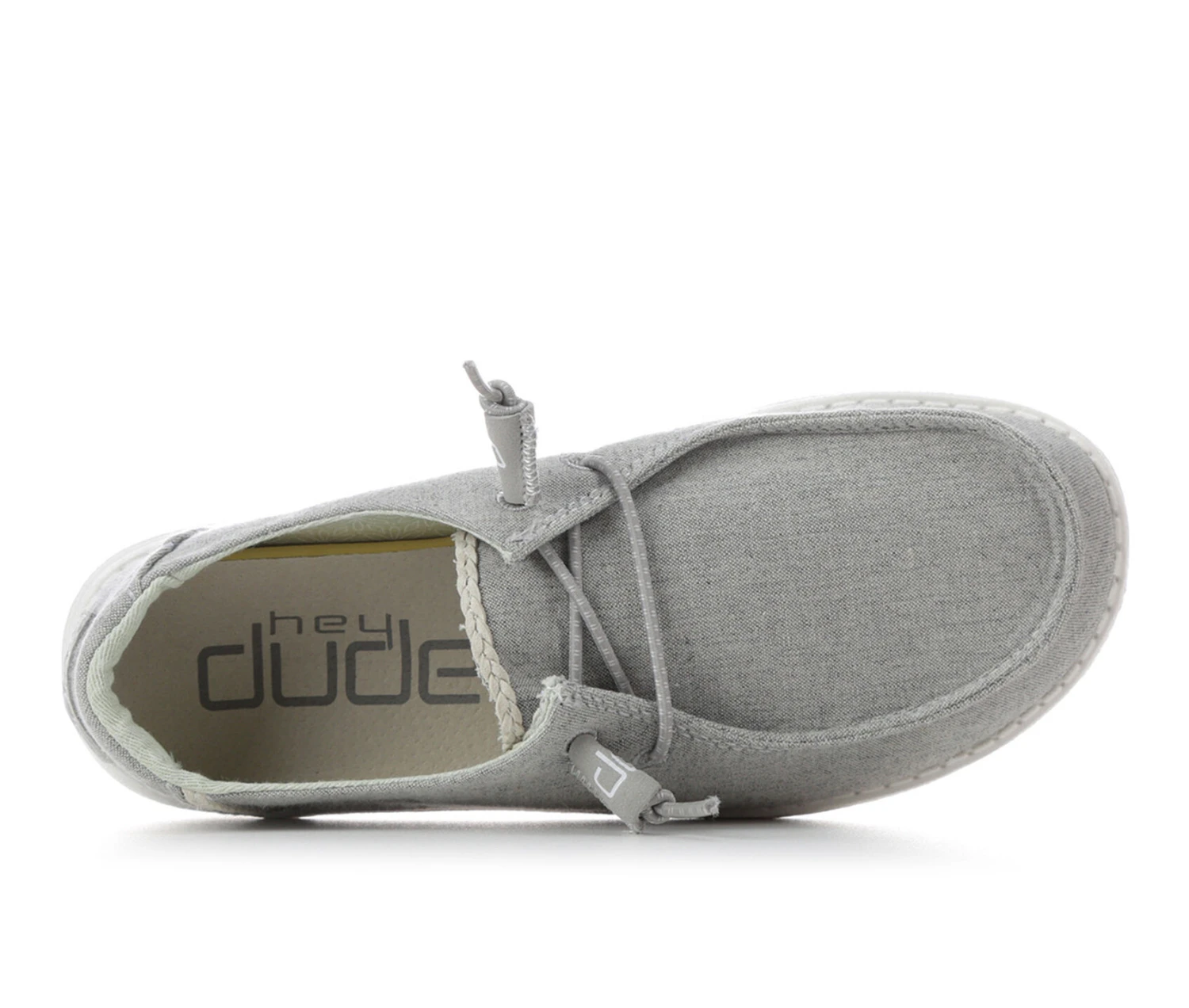 Women's HEYDUDE Wendy Chambray Braid Slip-On Shoes - Image 6
