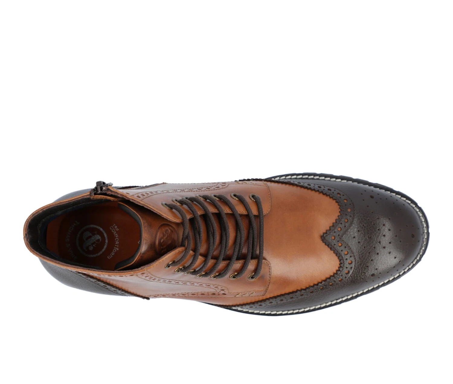 Men's Thomas & Vine Elijah Wingtip Dress Boots - Image 6