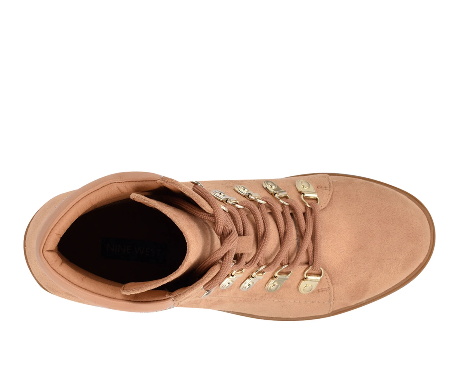 Women's Nine West Qwork Lace Up Heeled Booties - Image 4