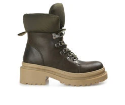 Women's Journee Collection Irrah Heeled Combat Booties