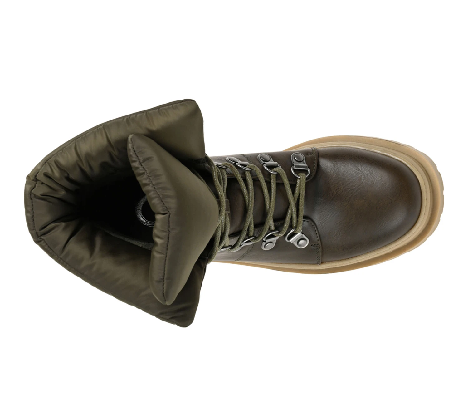 Women's Journee Collection Irrah Heeled Combat Booties - Image 6