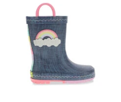 Girls' Western Chief Toddler & Little Kid Jean Patch Rain Boots