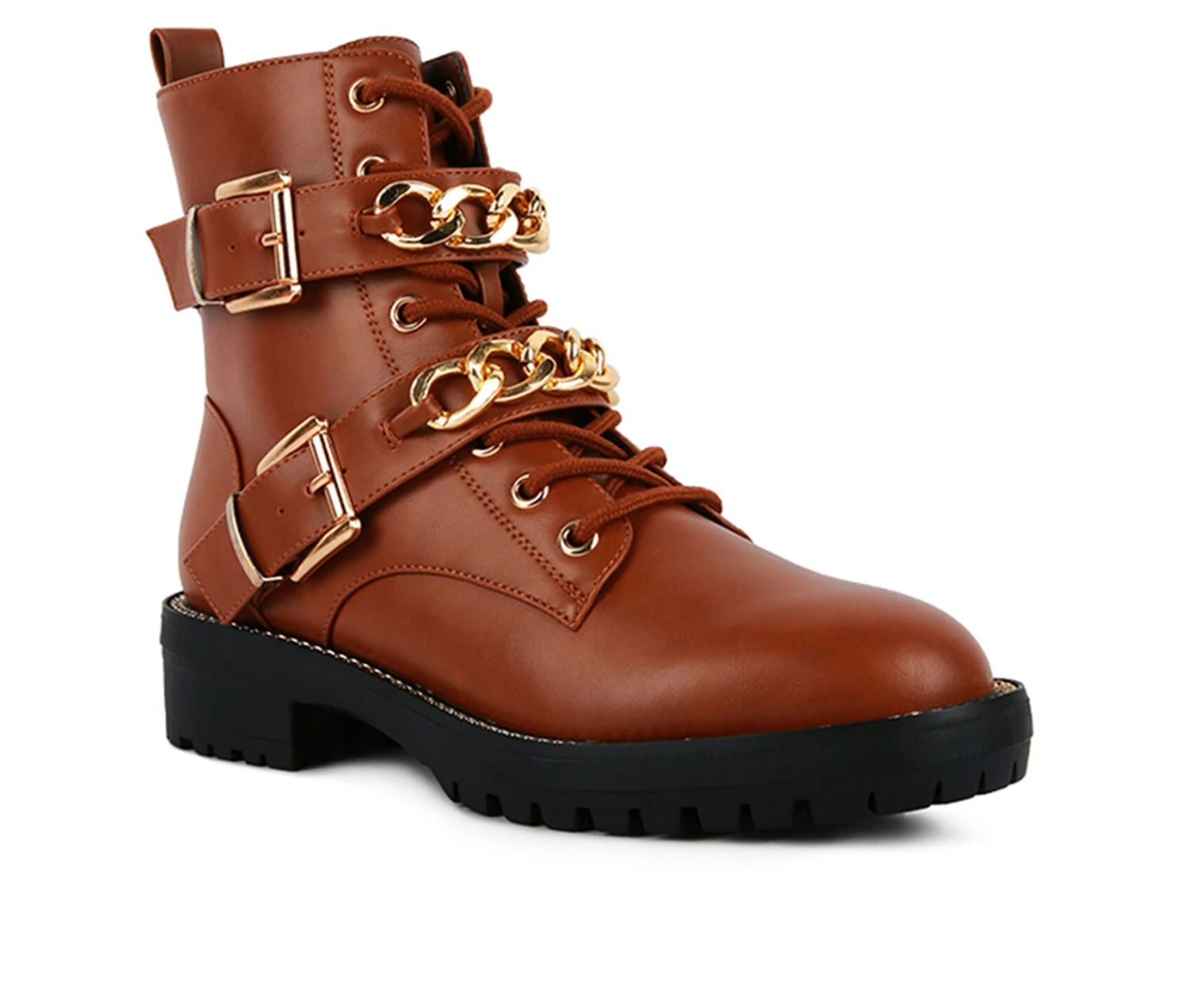 Women's London Rag Billy Combat Boots - Image 2