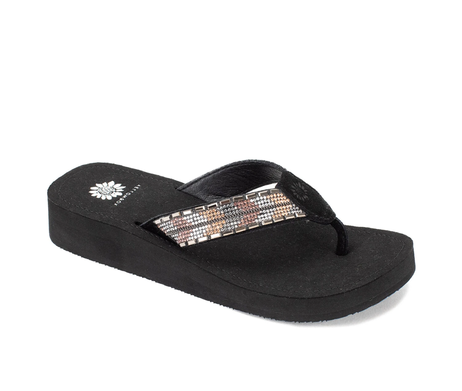 Women's Yellow Box Jaunty Flip-Flops - Image 2