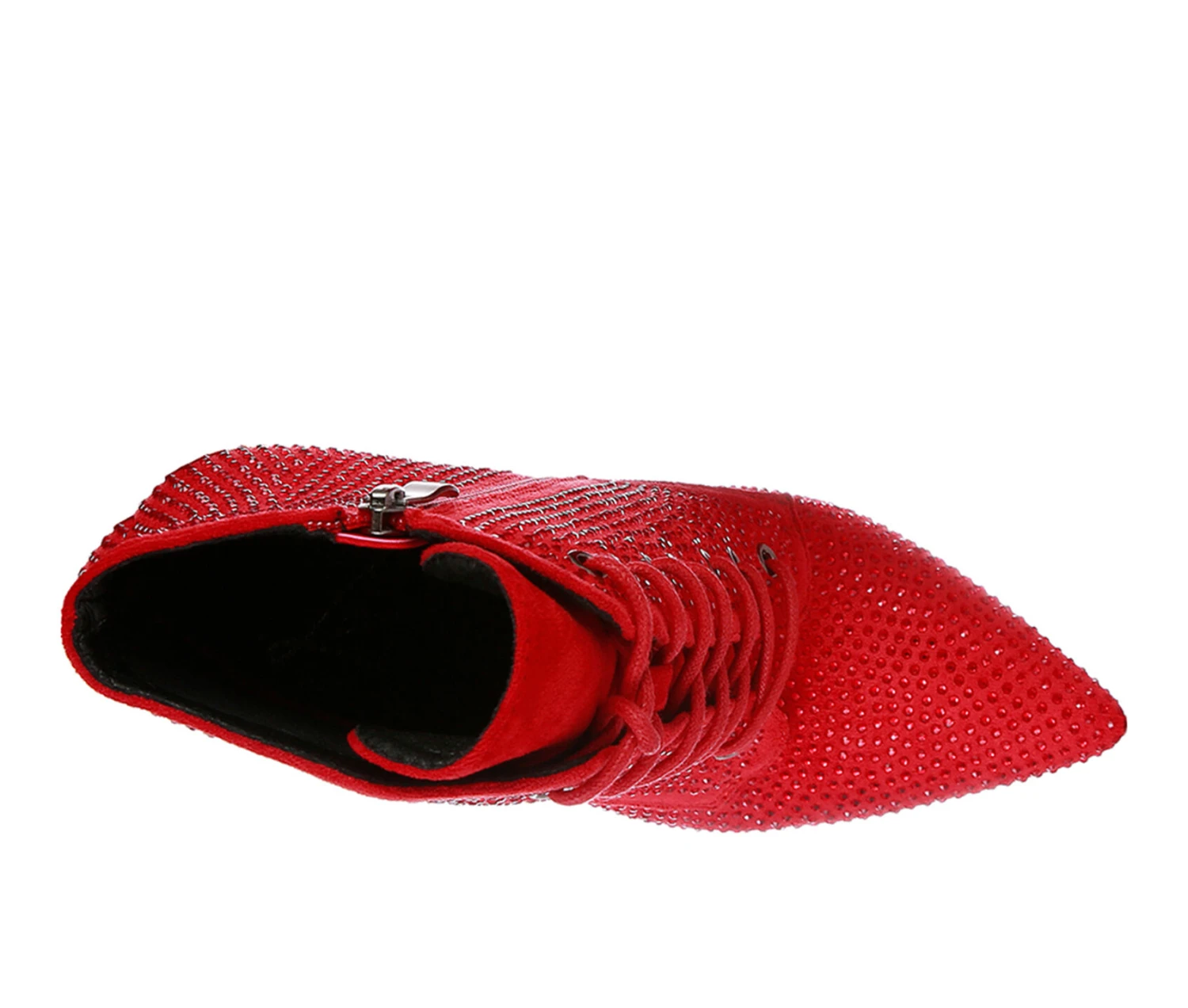 Women's London Rag Head On Lace Up Stiletto Booties - Image 6