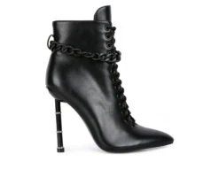 Women's London Rag Moulin Lace Up Stiletto Booties