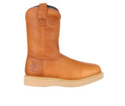 Men's Georgia Boot 10" Wedge Steel Toe Pull On Work Boots