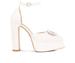 Women's London Rag Maeissa Pearls Platform Pumps