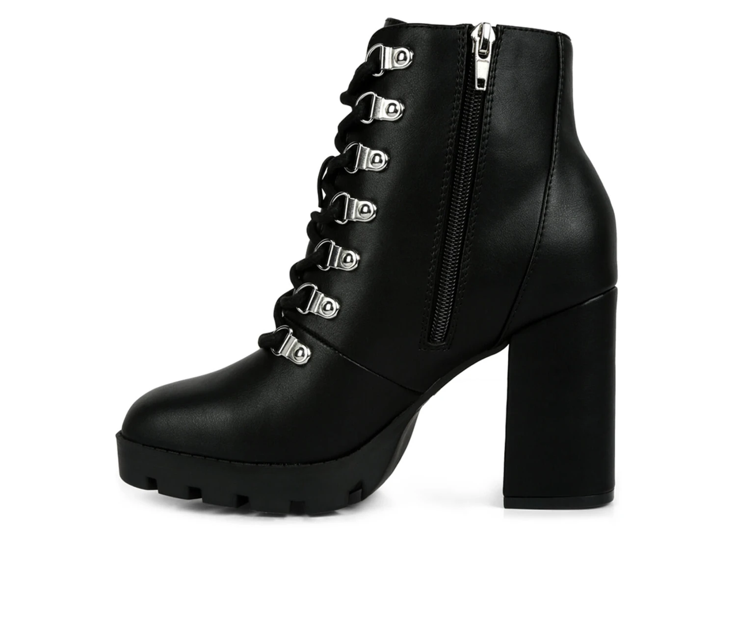 Women's London Rag Hamiltons Platform Heeled Combat Boots - Image 3