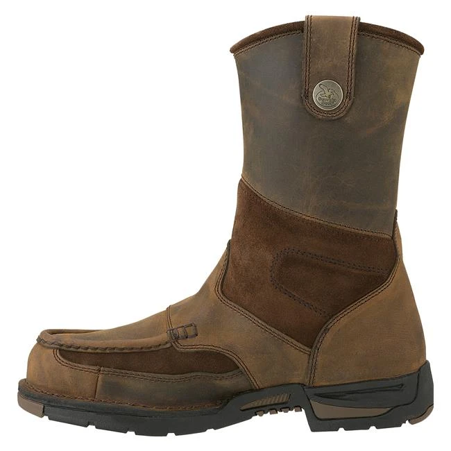 Men's Georgia 10" Athens Wellington Moc Toe Steel Toe Waterproof Boots - Image 3