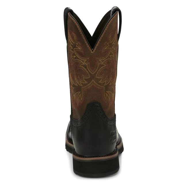 Men's Justin Original Work Boots 11" Driller Square Toe Composite Toe - Image 3