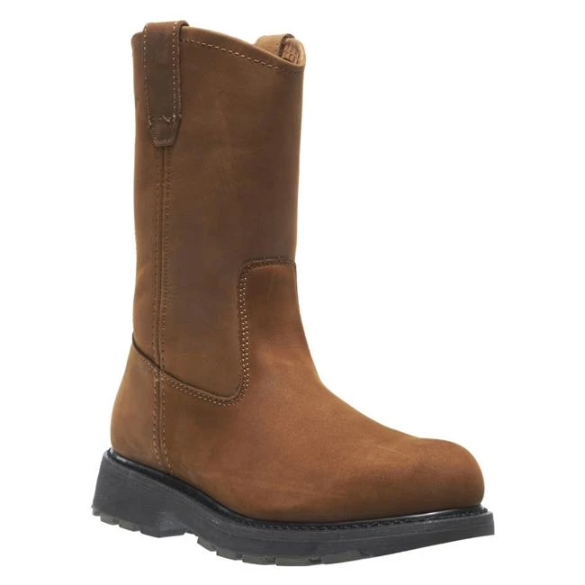 Men's Wolverine 10" Leather Wellington Steel Toe Boots - Image 3