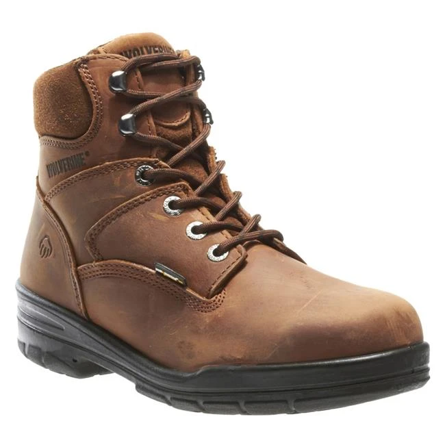 Men's Wolverine 6" Leather Durashocks Work Steel Toe Boots - Image 3