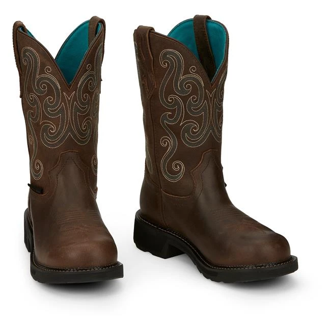 Women's Justin Original Work Boots 11" Tasha Steel Toe Waterproof - Image 4