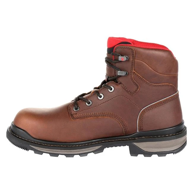 Men's Rocky 6" Rams Horn Work Waterproof Boots - Image 4