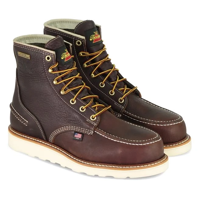 Men's Thorogood 6" 1957 Moc Toe Waterproof Boots - Image 4