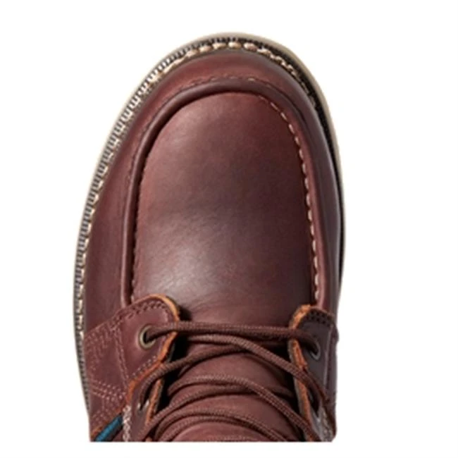 Men's Ariat 6" Rebar Wedge Moc Waterproof Boots - Image 5