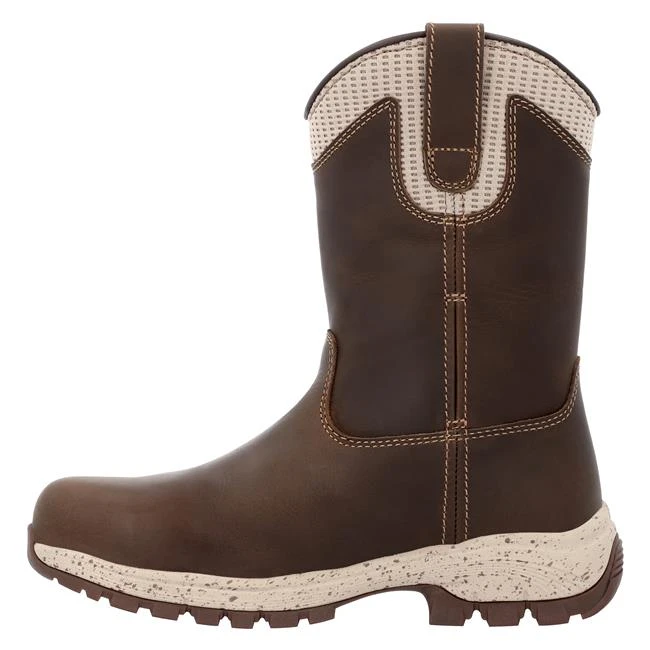 Women's Georgia Eagle Trail Alloy Toe Waterproof Pull-On Work Boots - Image 5