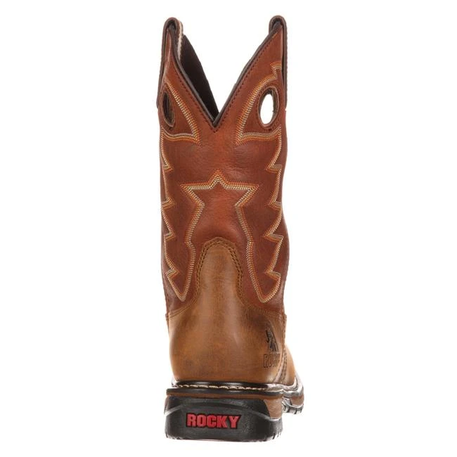Men's Rocky 11" Branson Saddle Roper Waterproof Boots - Image 5