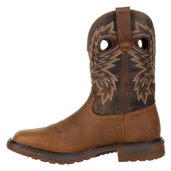 Men's Rocky Original Ride FLX Western Waterproof Boots - Image 5